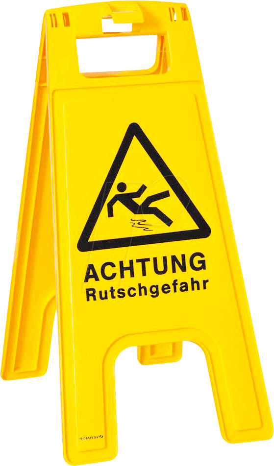 Danger Of Slipping Noname - Warnschilder Rutschgefahr (559x952), Png Download