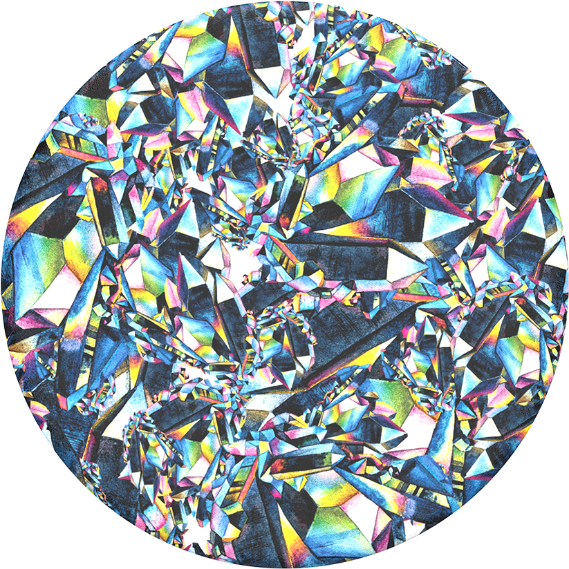 Brillo De Facetas, Popsockets - Otterbox Built In Popsocket (1000x1000), Png Download