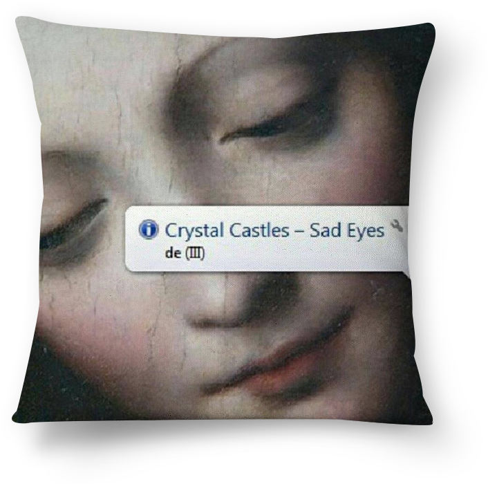 Almofada Sad Eyes De Fernanda Melona - Virgin And The Child (800x800), Png Download