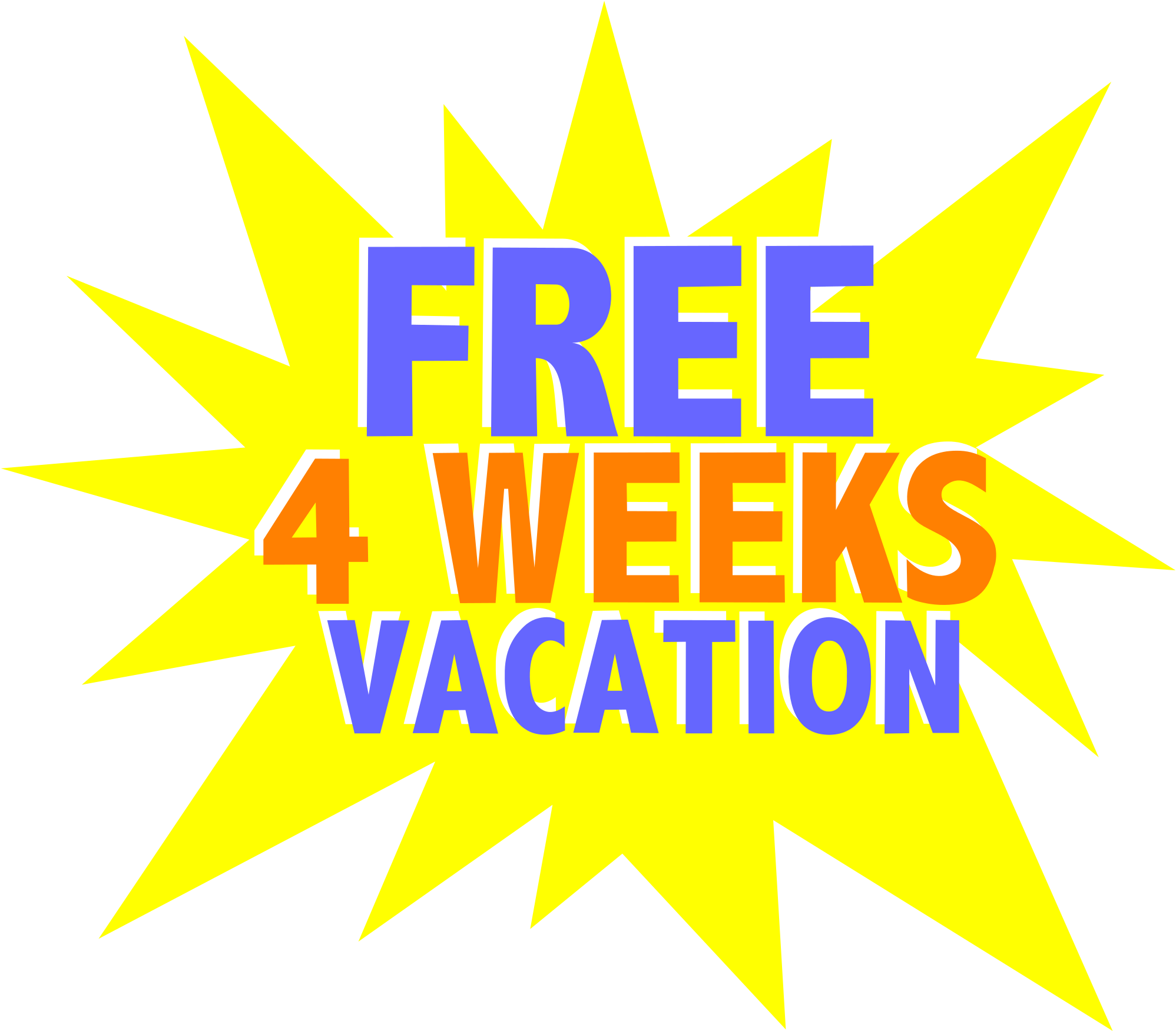 Open - Free Vacation (2000x1760), Png Download