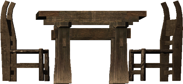 Стол Png Скайрим (609x609), Png Download