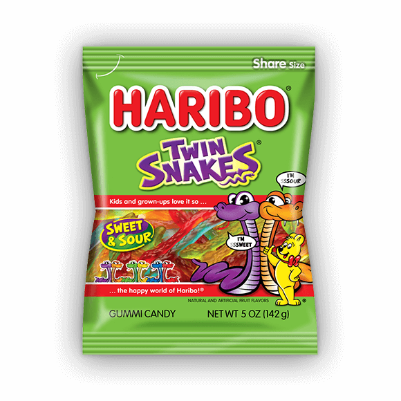 Haribo Twin Snakes (580x580), Png Download