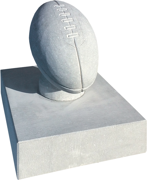 Rugby Ball - Headstone (612x745), Png Download