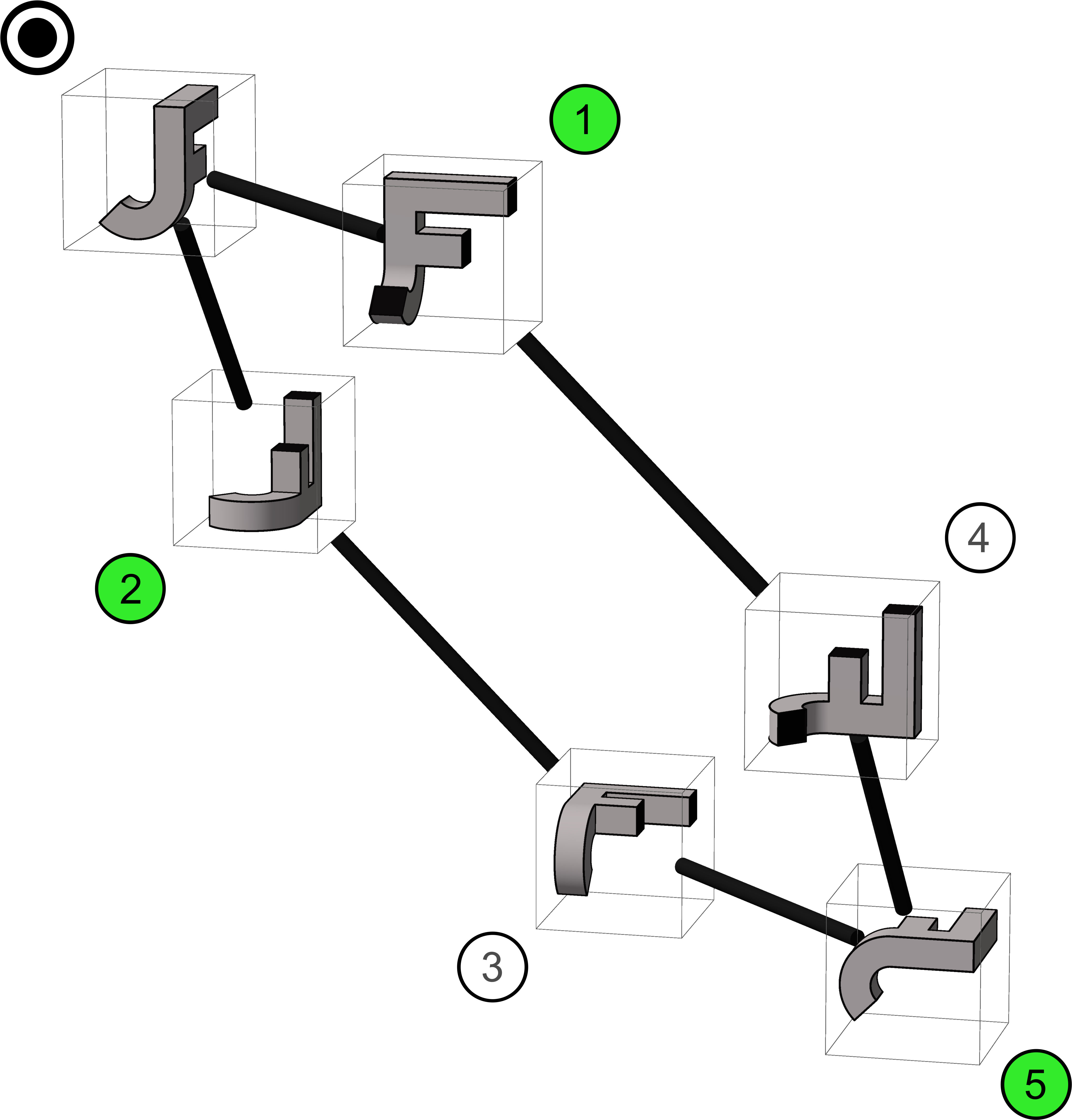 Permutohedron Of S3 - Diagram (4632x4807), Png Download