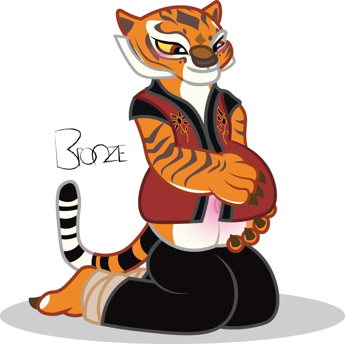 Kung Fu Panda Clipart Red Panda - Kung Fu Panda Tigress Vore (1129x1126), Png Download