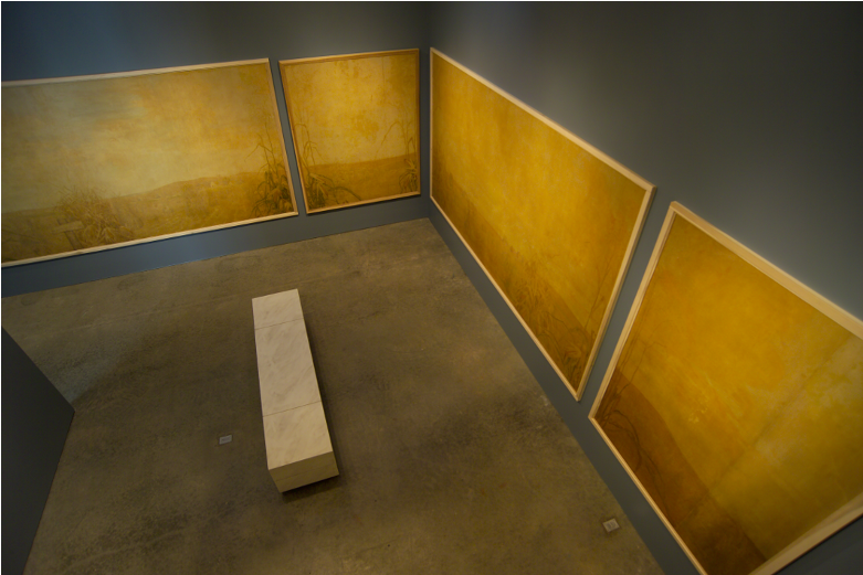 Image Not Available - Grant Wood Corn Room (1064x520), Png Download