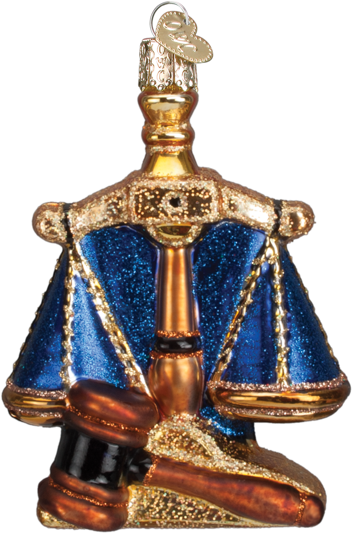 Scales Of Justice Ornament (1200x1200), Png Download