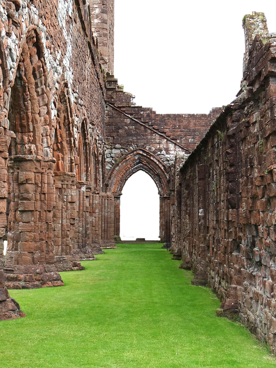 Ruin, Isolated, Chapel, Building, Architecture - Sweetheart Abbey (540x720), Png Download