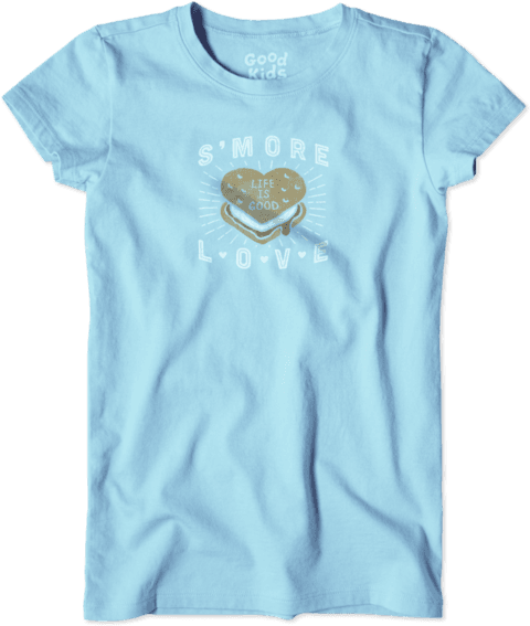 Girls' Smore Love Easy Tee - Active Shirt (570x570), Png Download