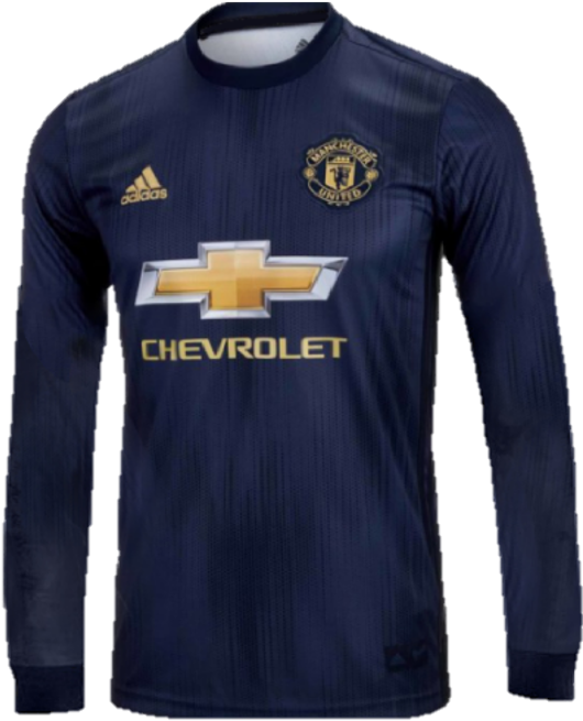 Load Image Into Gallery Viewer, 2018/2019 Manchester - Man U Black Jersey (539x660), Png Download