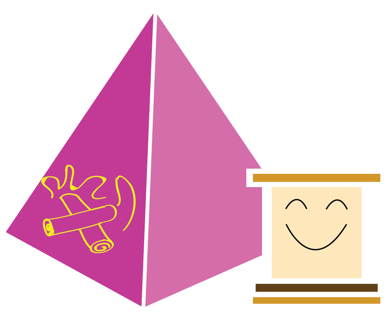 Smores Drawers $3 - Triangle (1287x1039), Png Download