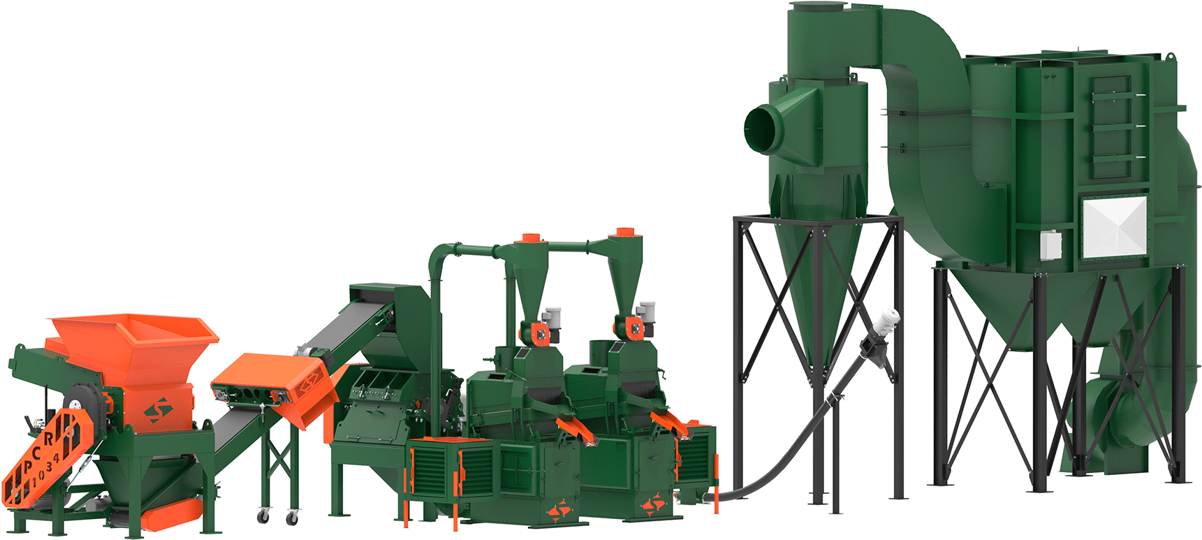 Wire Chopping Line - Machine (1800x867), Png Download