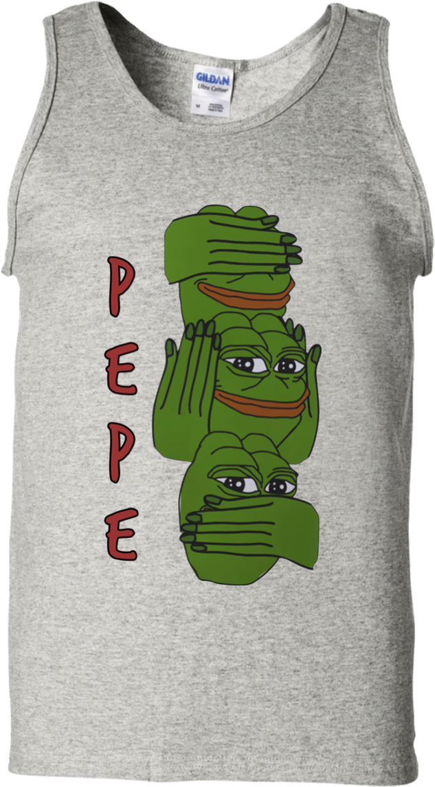 Pepe Funny Meme G220 Gildan 100% Cotton Tank Top - Shirt (1155x1155), Png Download