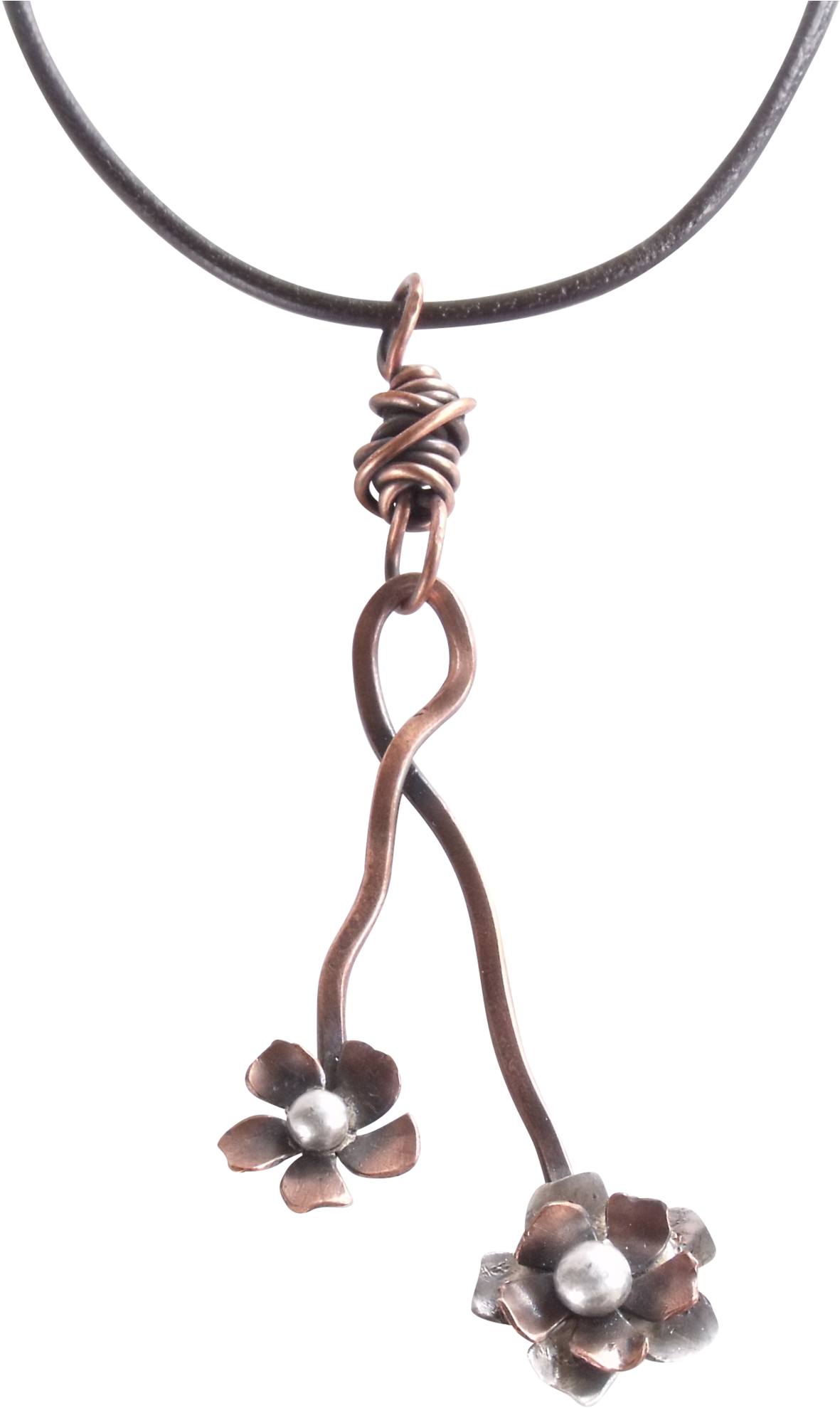 Wild Rose Vine Choker Necklace Copper And Sterling - Locket (2048x2048), Png Download