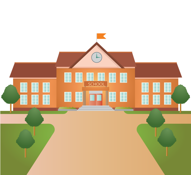 Halton Catholic District School Board Student Building - School Png Vector (801x737), Png Download