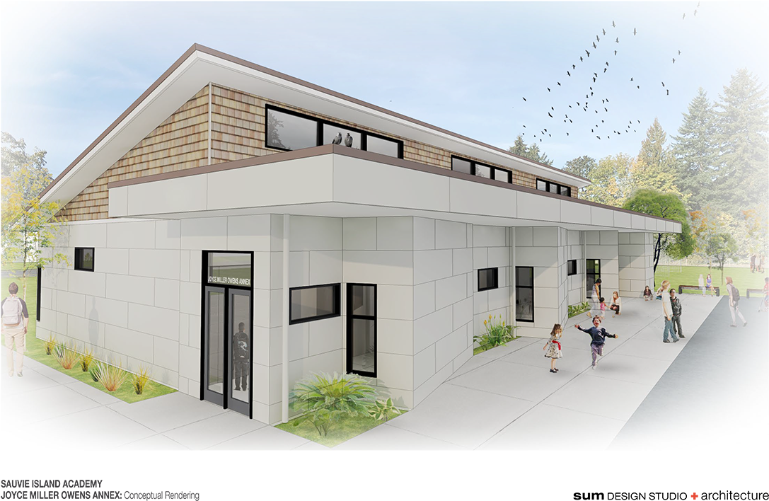 Opening Of New Building At Sauvie Island School - House (1200x776), Png Download