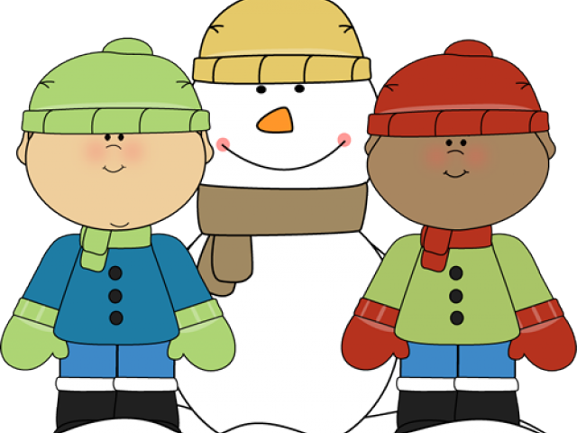 Kids Winter Clip Art (640x480), Png Download