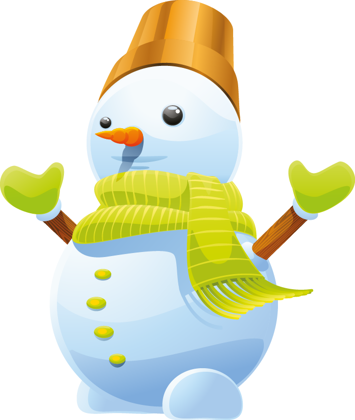 3d Cute Snowman Vector Art - Cute Christmas Facebook Cover (705x835), Png Download