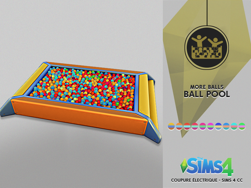 Ball Pool For Babys - Sims 4 Toddler Curls Redheadsims (800x600), Png Download