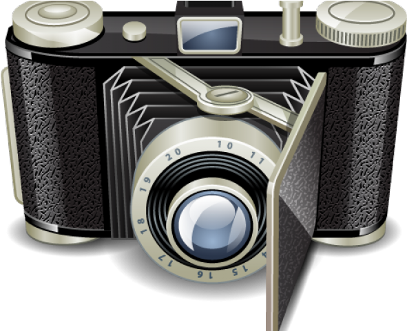 Camera Icons Old Fashioned - Camara Fotografica De Pelicula Png (640x480), Png Download
