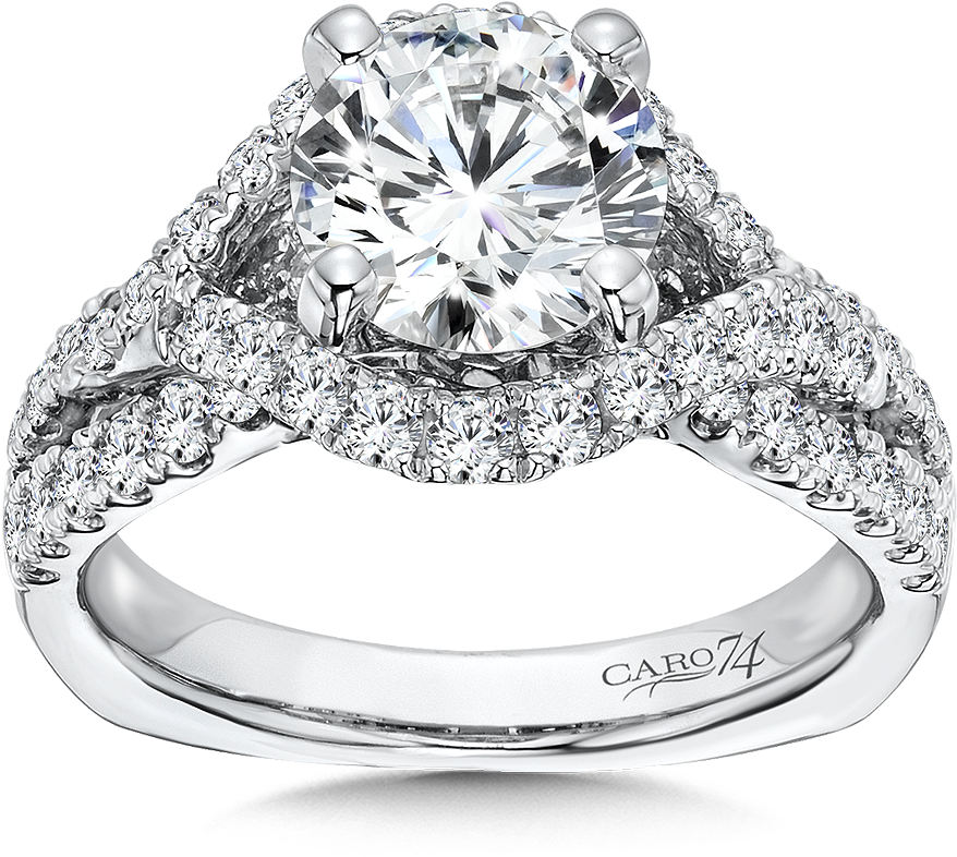 Write A Review - White Gold Engagement Rings Halo (1000x1000), Png Download