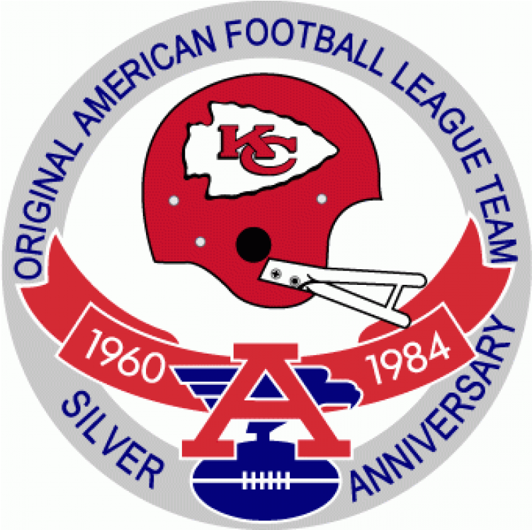 Kansas City Chiefs Iron On Stickers And Peel-off Decals - Denver Broncos Anniversary Logo (750x930), Png Download