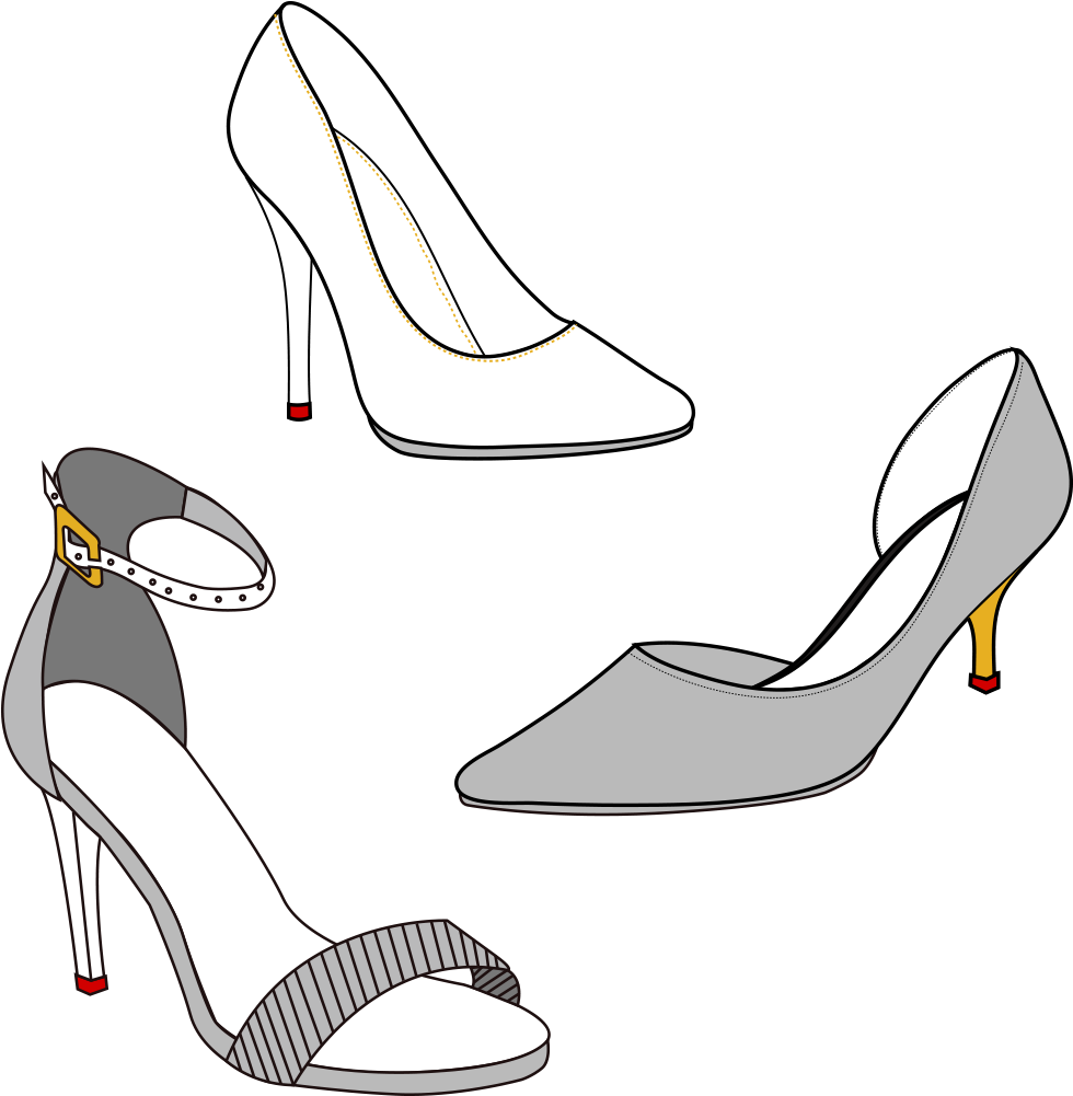 Heels - Basic Pump (1118x1118), Png Download