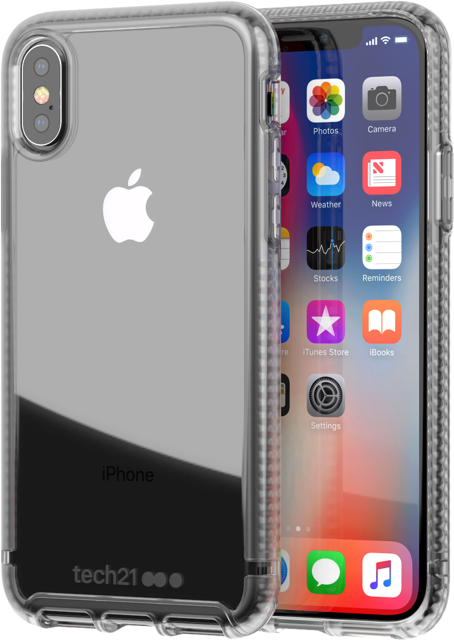 1 - Tech21 Pure Clear Smoke Iphone X (1920x1440), Png Download