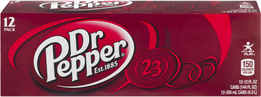 Pepper, 12 Ct, 12 Fl Oz - Dr Pepper (1000x1000), Png Download
