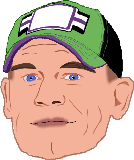 Here Is The Head Of John Cena, Enjoy - Cartoon (800x600), Png Download
