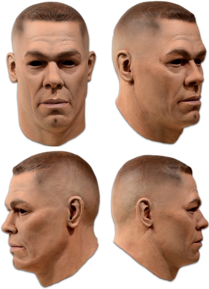 Карнавальная Маска John Cena Wwe World Wrestling Wrestler - John Cena Wwe Mask (753x1016), Png Download