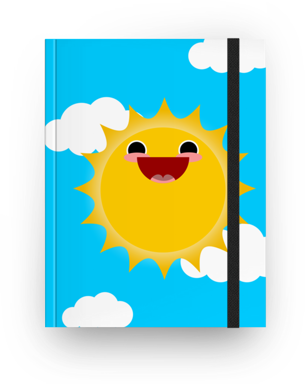 Caderno Happy Sun De Bode™na - Illustration (800x800), Png Download