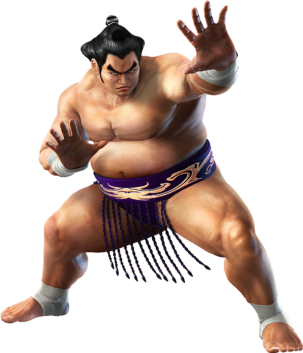 Topless Sexy G @ Tekken - Ganryu Tekken (612x764), Png Download