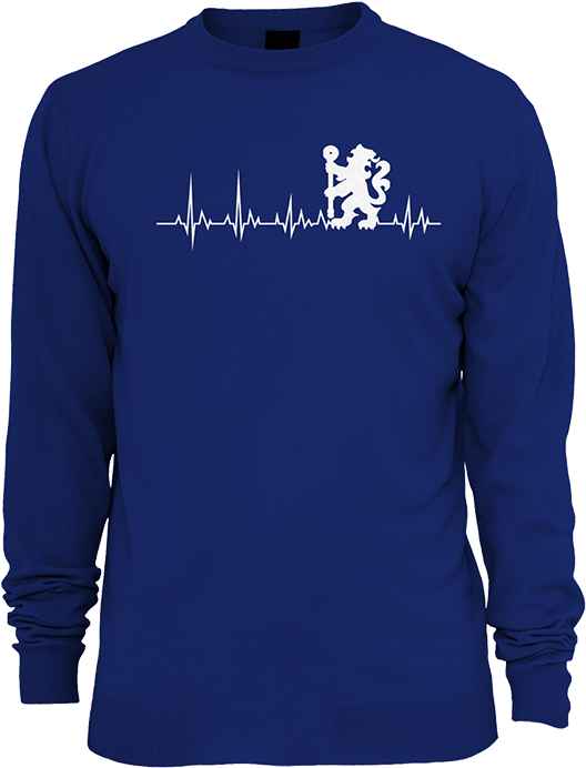 Chelsea Fc Heartbeat Sweatshirt - Sonic The Hedgehog Jumper (760x880), Png Download