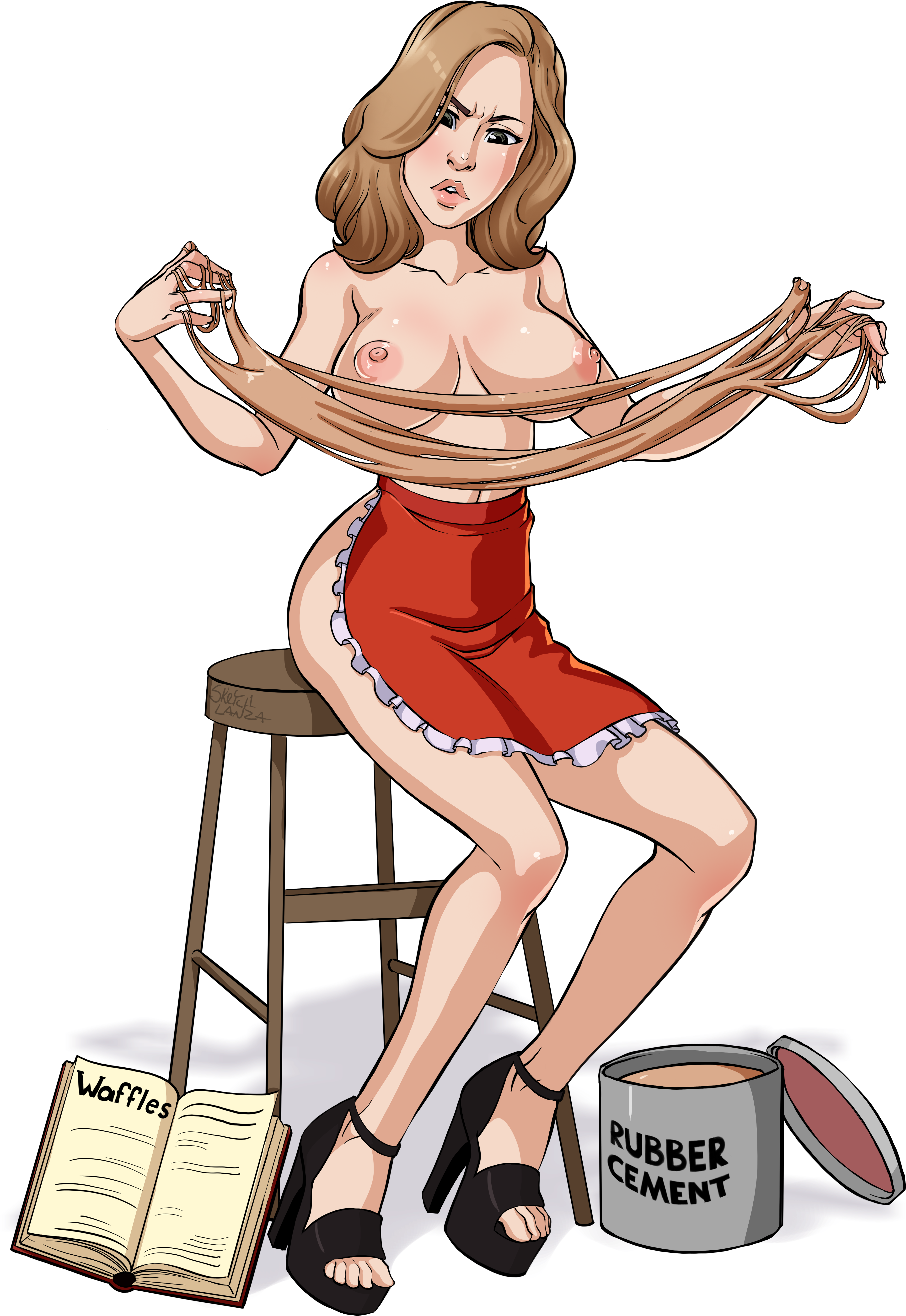 Pin-up,красивые Johansson,thunkstudio - Thegildoe (4574x6470), Png Download