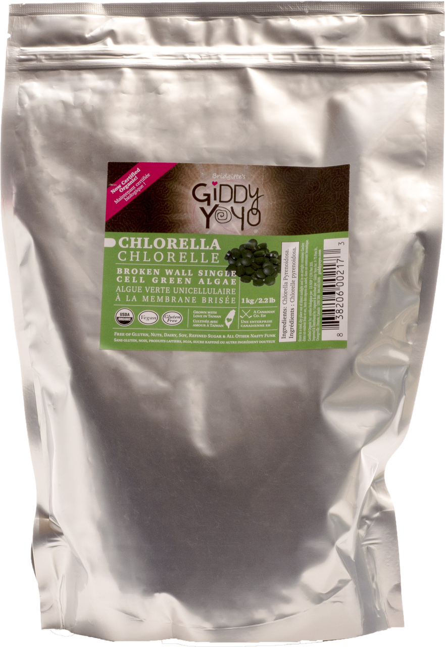 Giddy Yoyo Chlorella Powder Broken Cell Wall Certified - Instant Coffee (881x1280), Png Download