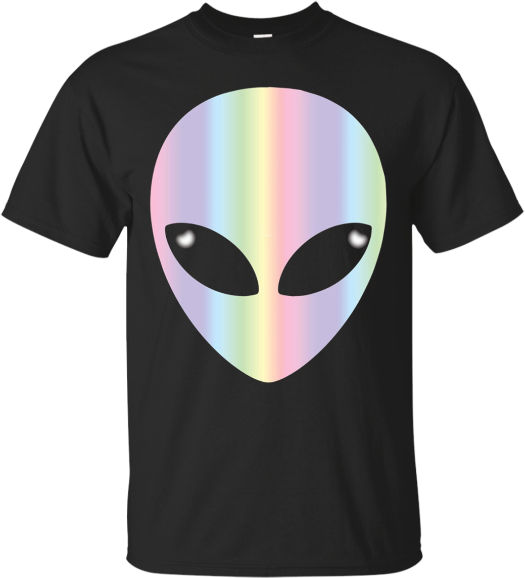 Alien Head -holographic Glow Effect Apparel - Rick And Morty Van Gogh Shirt (1155x1155), Png Download