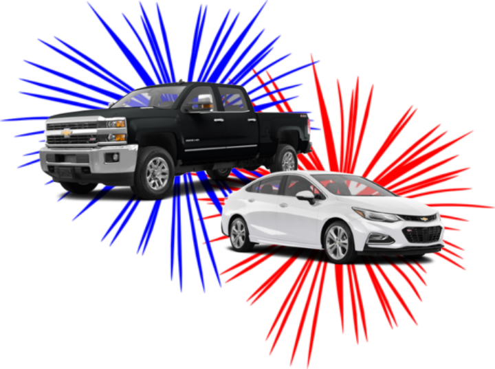 Vandevere Chevy Fourth Of July Sale - Fireworks Clip Art (720x537), Png Download