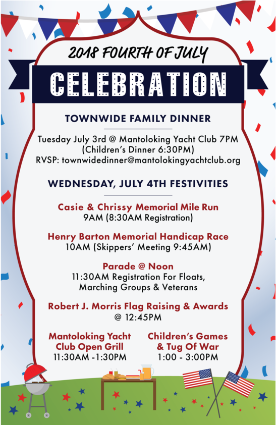 4th Of July In Mantoloking - Fête De La Musique (650x841), Png Download