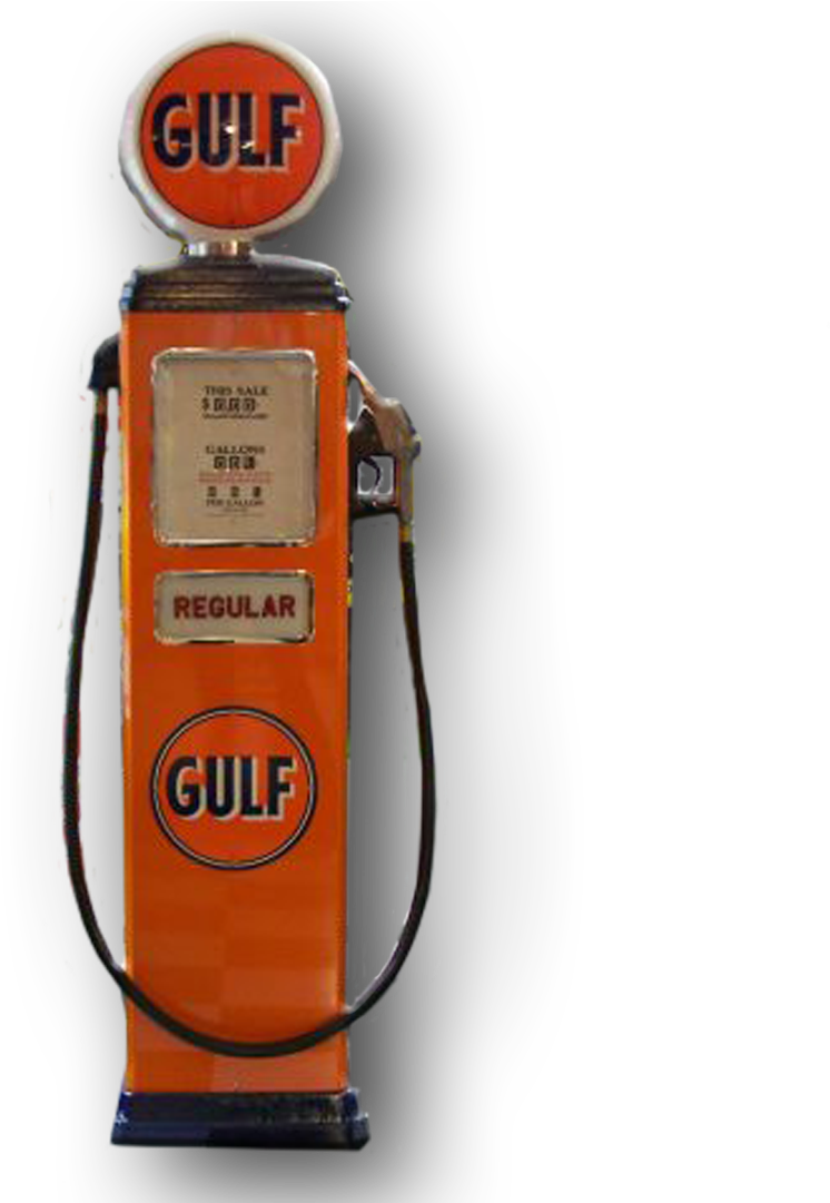 Gulf 1950 Erie Computer Gas Pump - Gulf Oil (1921x1080), Png Download