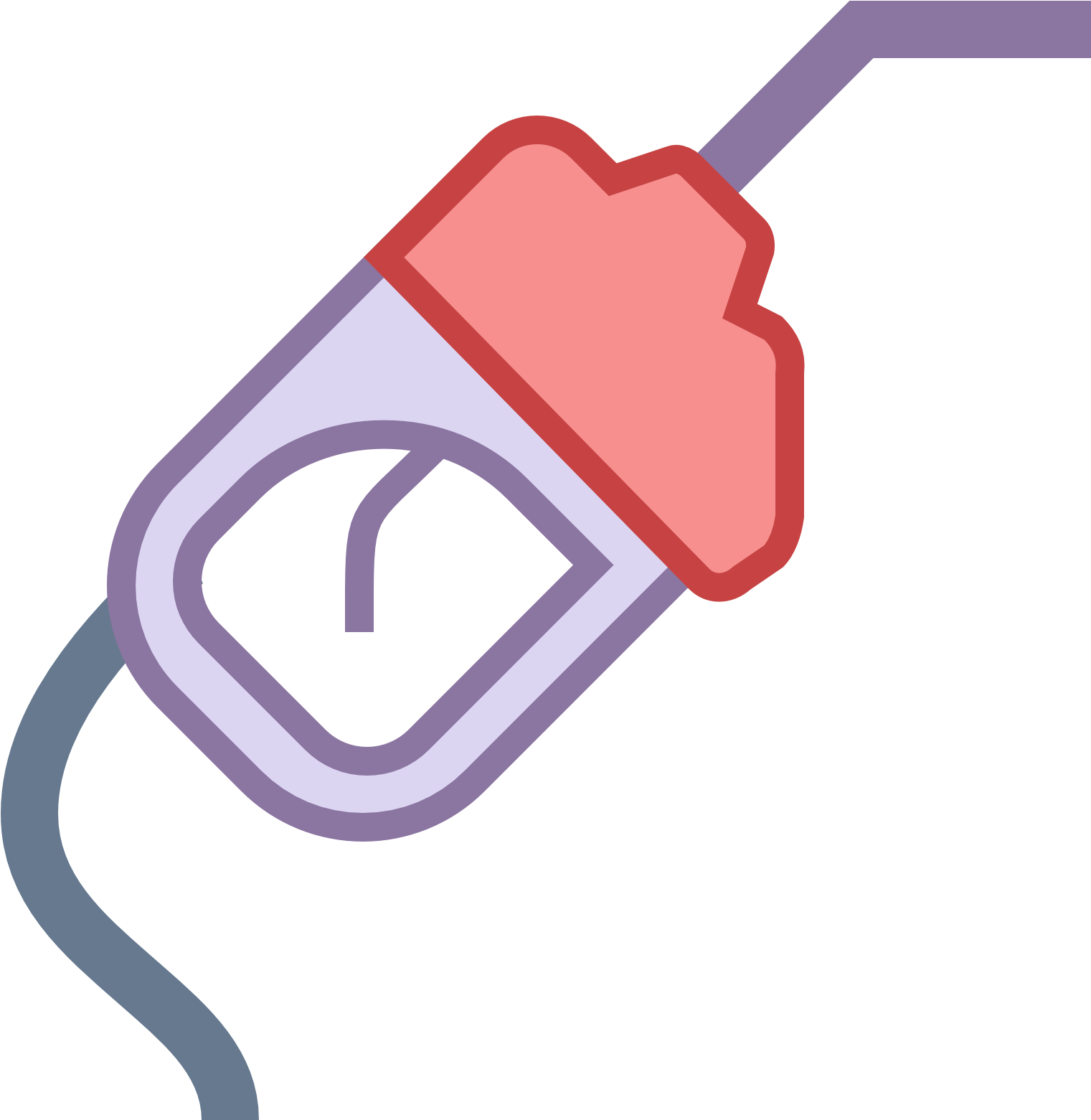 This Icon Represents A Gas Pump (1600x1600), Png Download