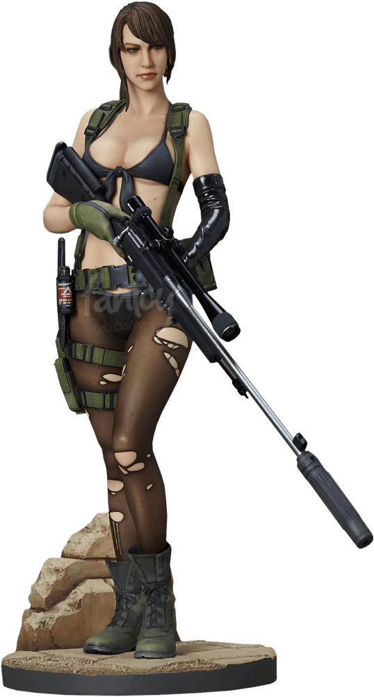 Boneco Quiet Metal Gear Solid Play Arts Kai Square - Quiet Metal Gear Soldier (800x1000), Png Download