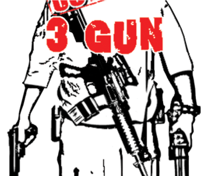 Three Gun Match - Poster (685x601), Png Download