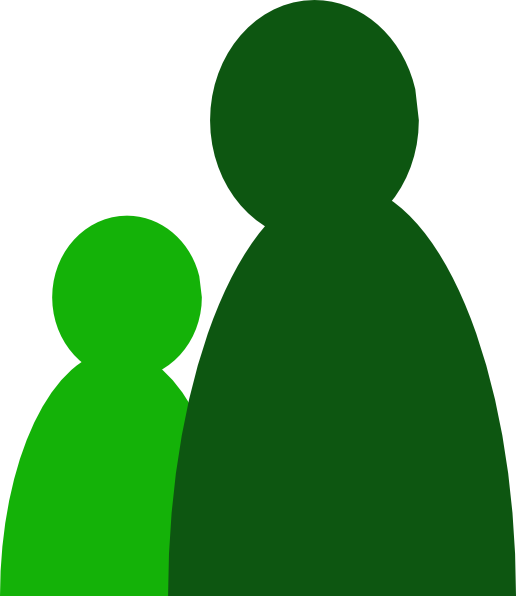 And A Half Green People Icon Png (516x596), Png Download