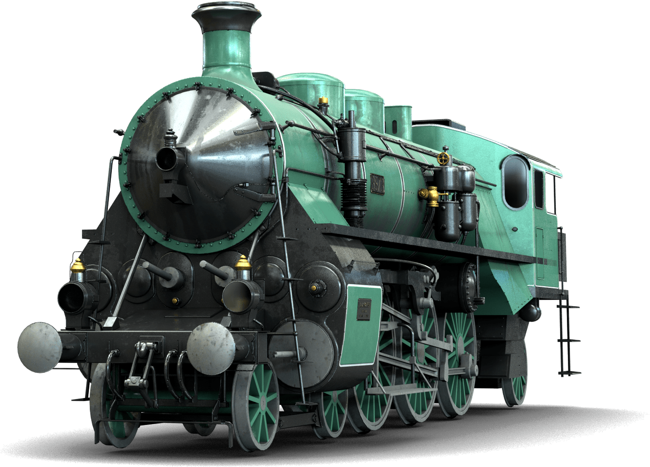 The S 3/6 Was A Steam Engine Produced By Maffei - Steam Engine (1331x956), Png Download