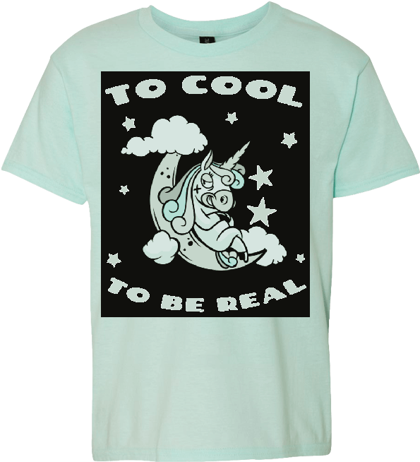 To Cool To Be Real T Shirt Design - Hippopotamus (800x800), Png Download