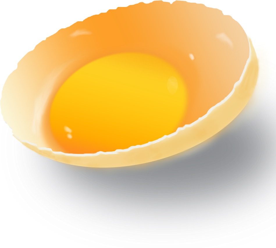 Download Broken Egg Yolk Fried Egg PNG Image with No Background