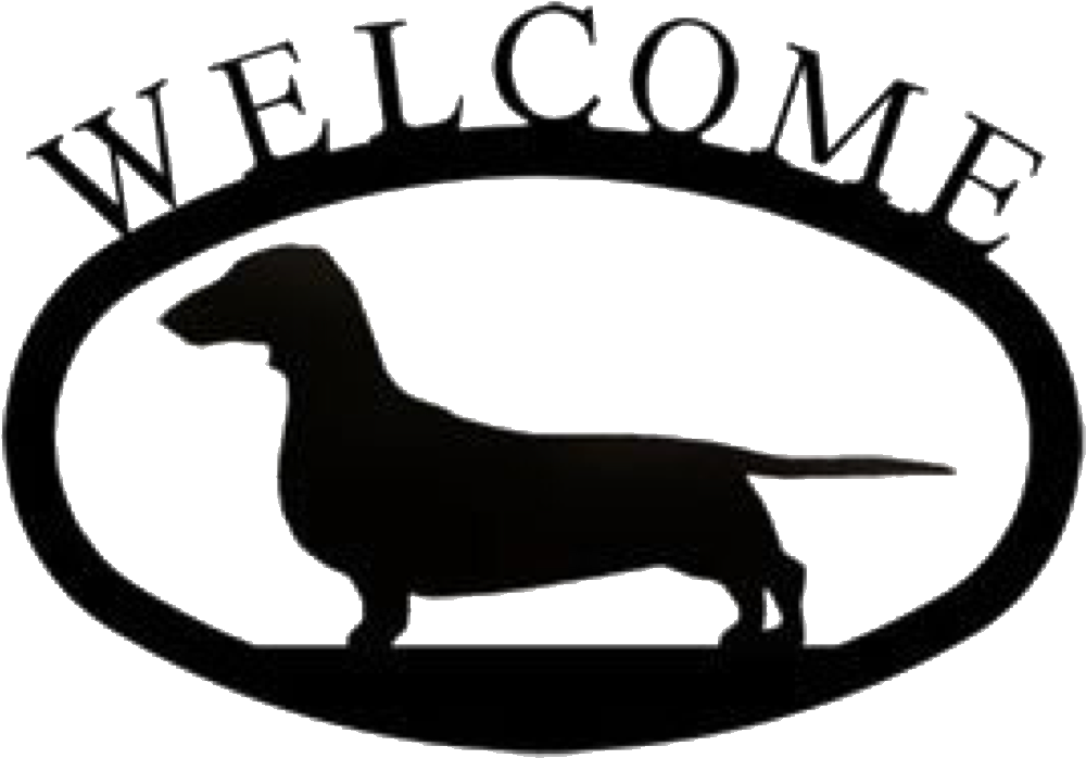 Welcome Sticker - Dachshund (1024x1024), Png Download