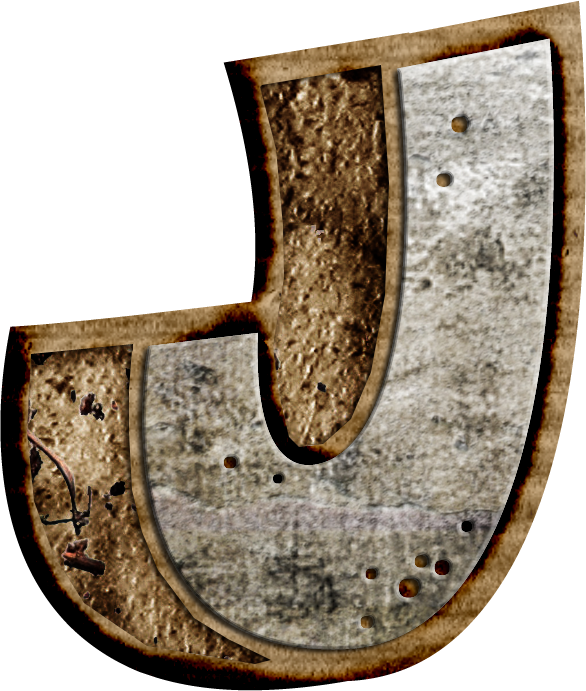 B *✿* Letter J, Rocky Horror, Burlap, Cave, - Shield (586x691), Png Download