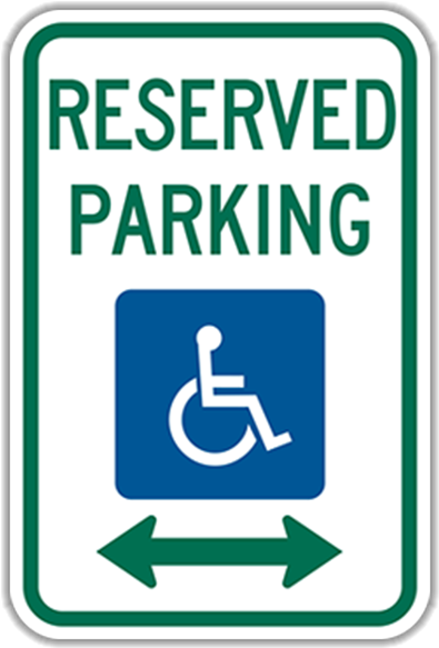 Larger Photo - Handicap Parking Sign (800x800), Png Download